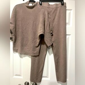 Cyrus Taupe Knit Sweater Set